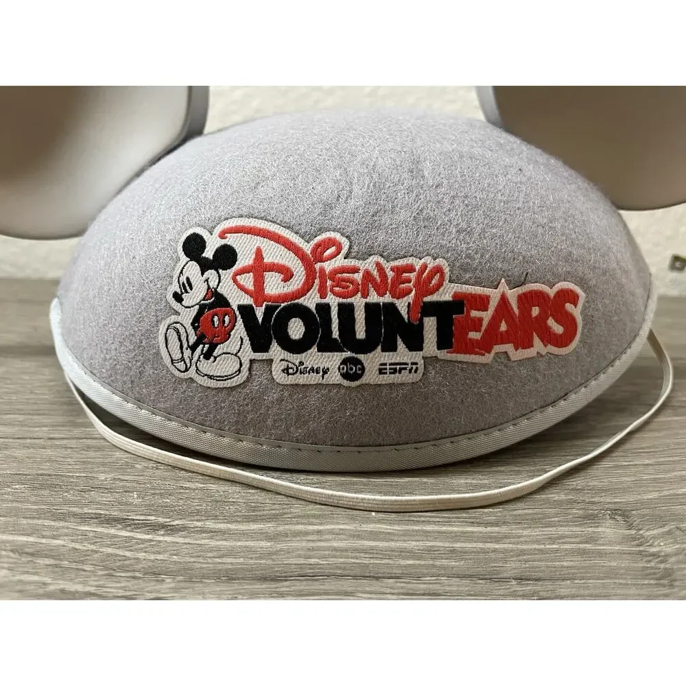 Disney VoluntEARS Mickey Mouse Ears Hat Gray Silver 25 Years of Giving Rare LE